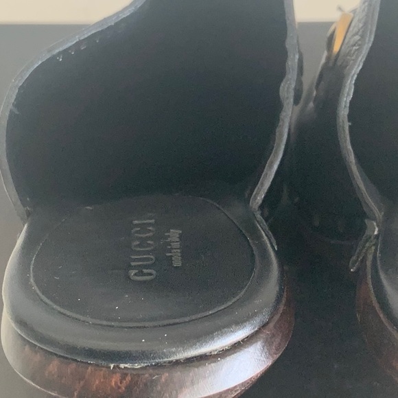 Gucci Black leather clogs - Picture 10 of 16
